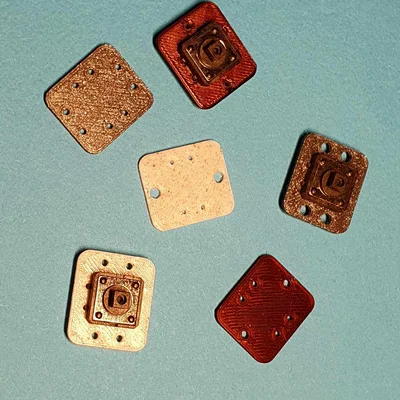 Bệ gắn nút nhấn 12x12mm (12x12mm push button mount)