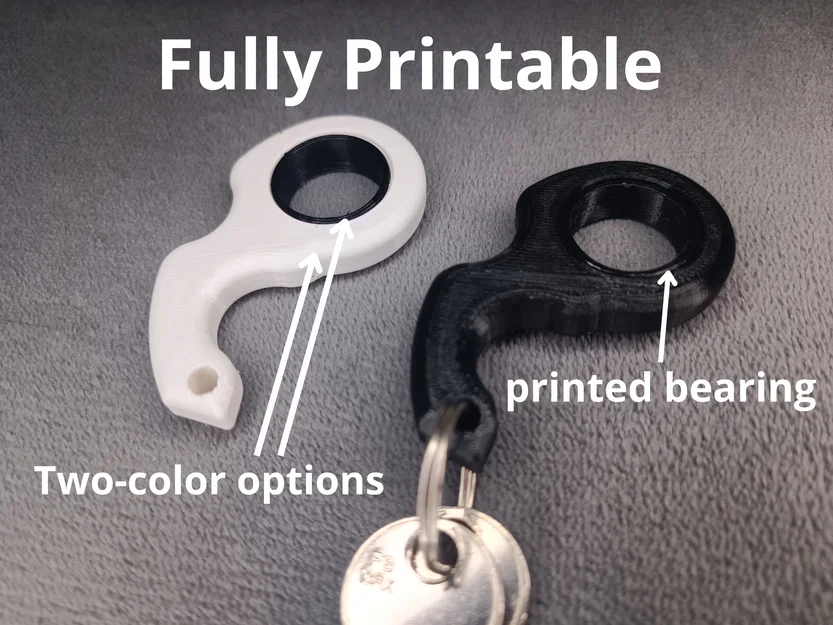 Spinner Móc Khóa In Nguyên Khối (Fully Printable Keychain Spinner) - Image 1