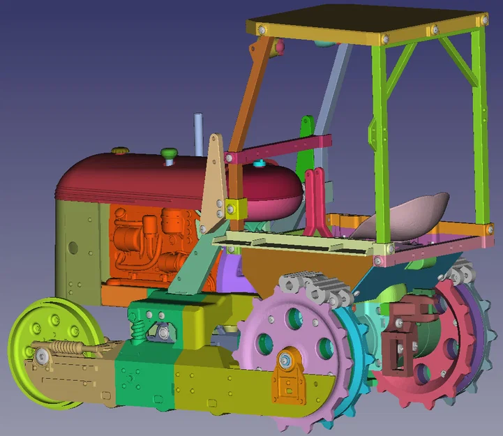 Oliver Cletrac OC3 (modular) – Máy kéo RC tỉ lệ 1:6 bản modular - Image 2