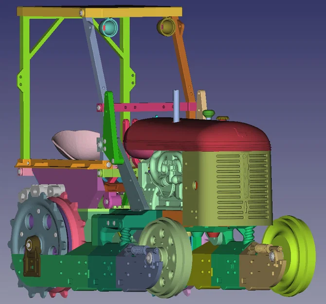 Oliver Cletrac OC3 (modular) – Máy kéo RC tỉ lệ 1:6 bản modular - Image 3