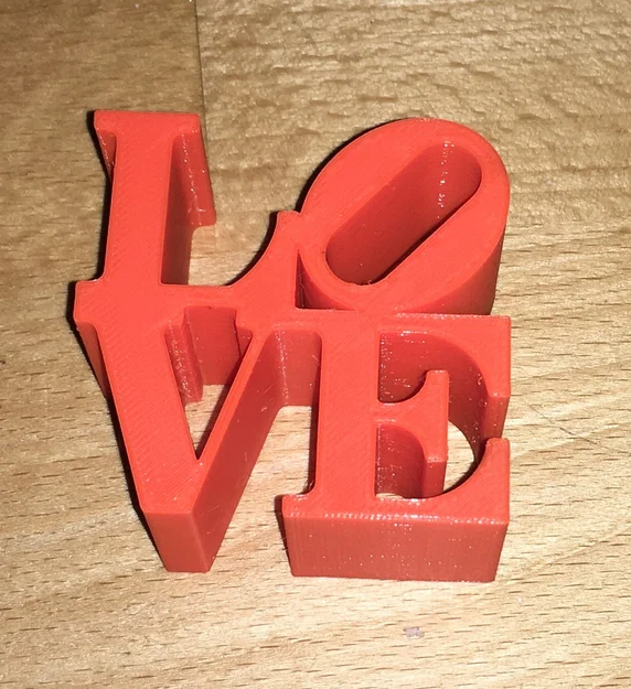 Mô hình trang trí biểu tượng LOVE nghệ thuật in 3D - Image 1