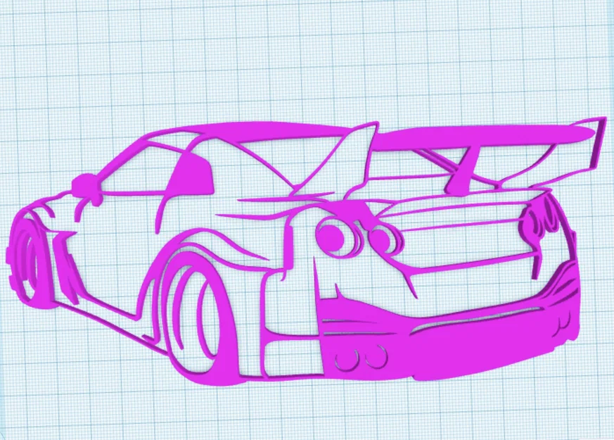 Tranh treo tường 3D hình siêu xe Nissan R35 GTR cực đẹp - Image 2