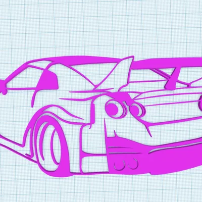 Tranh treo tường 3D hình siêu xe Nissan R35 GTR cực đẹp