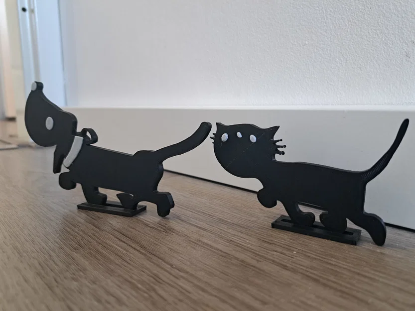 Takkie và Siepie (Chó & Mèo) – mẫu in 3D - Image 1