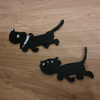 Takkie và Siepie (Chó & Mèo) – mẫu in 3D