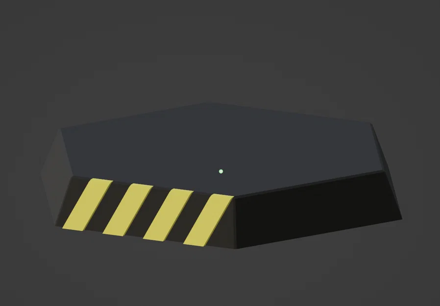 Đế Hex 30mm kèm vạch hazard stripes cho Battletech, v.v. - Image 2