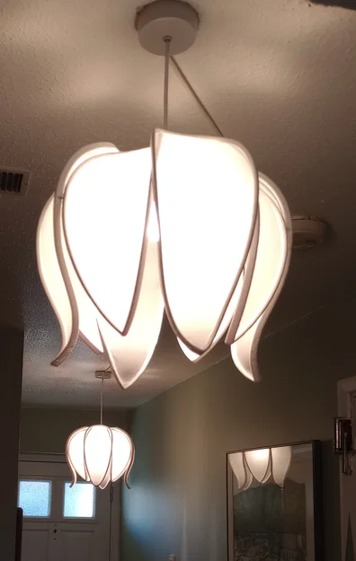 Chụp đèn trần hoa súng (Water lilly ceiling lamp shade) - Image 1