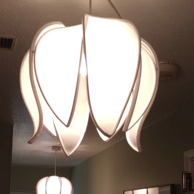 Chụp đèn trần hoa súng (Water lilly ceiling lamp shade)