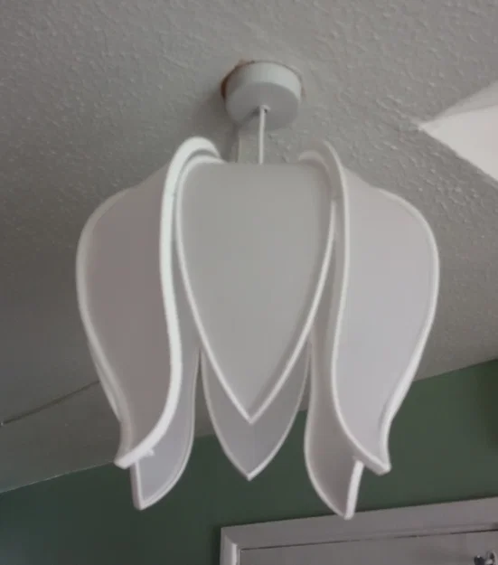 Chụp đèn trần hoa súng (Water lilly ceiling lamp shade) - Image 2