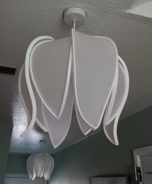 Chụp đèn trần hoa súng (Water lilly ceiling lamp shade) - Image 3