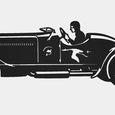 Mô hình trang trí tường Classic Car cổ điển in 3D độc đáo