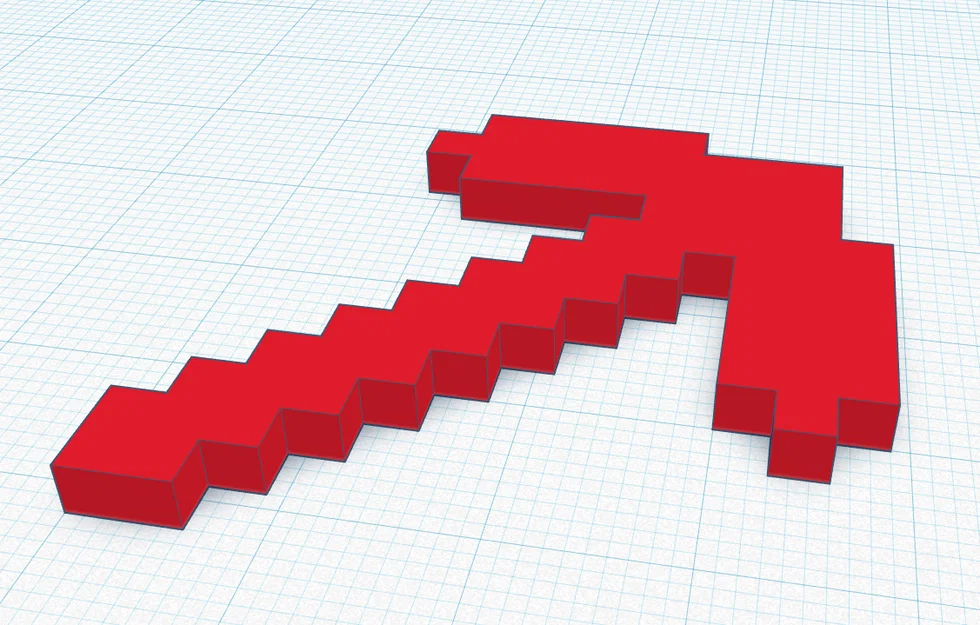 Mô hình Cúp Minecraft (Minecraft Pickaxe) cực chất cho máy in 3D - Image 1