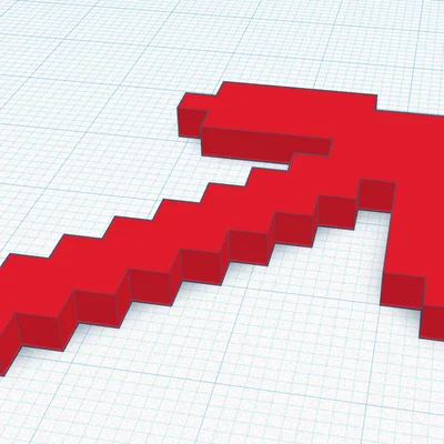 Mô hình Cúp Minecraft (Minecraft Pickaxe) cực chất cho máy in 3D