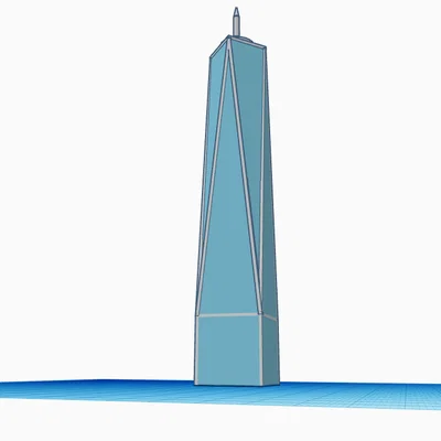 Mô hình 3D tòa nhà One World Trade Center (Freedom Tower)