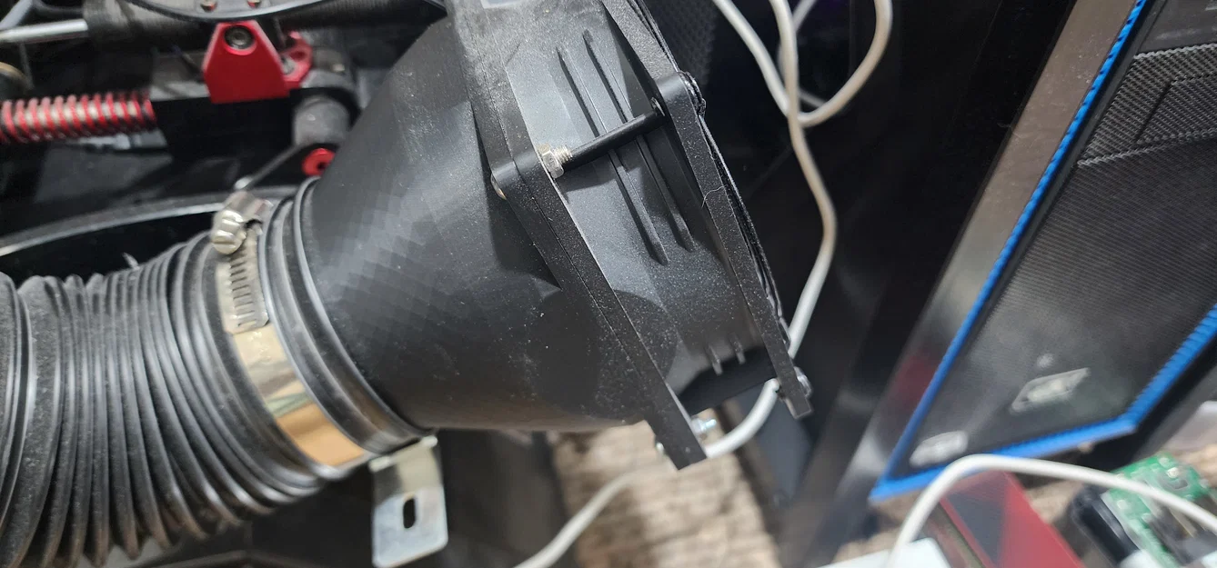 Bộ chuyển đổi ống dẫn khí quạt 120mm sang 3 inch cho Sim Racing - Image 1