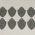 Bộ huy hiệu Paw Patrol (Paw Patrol Dog Tags) in 3D cực xinh - Thumbnail 1
