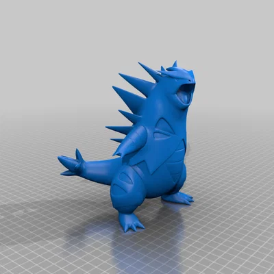 Mô hình Tyranitar Pokemon in 3D liền khối chất lượng cao