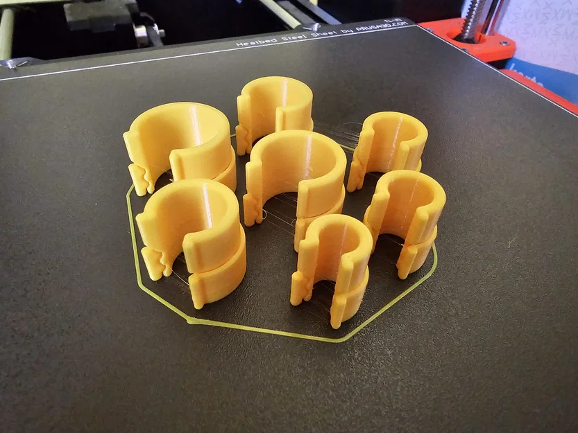 Kẹp cáp tròn (Round cable clips) in 3D - Image 2