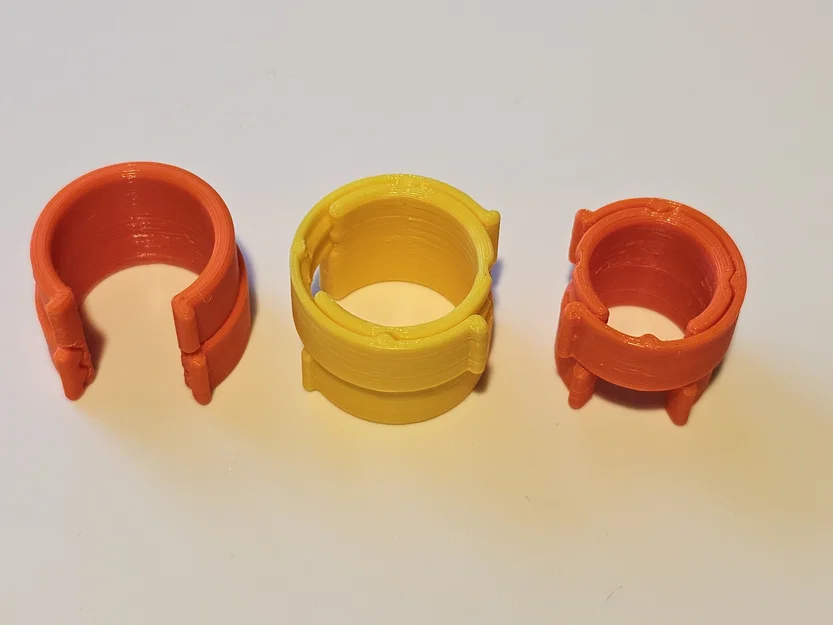 Kẹp cáp tròn (Round cable clips) in 3D - Image 3