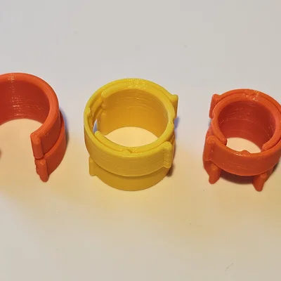 Kẹp cáp tròn (Round cable clips) in 3D