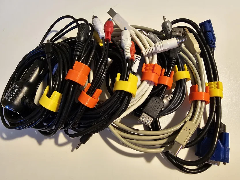 Kẹp cáp tròn (Round cable clips) in 3D - Image 6