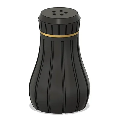 Hũ đựng muối tiêu 3D tối giản - Thiết kế hiện đại cho bàn ăn
