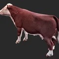 Mô hình chú bò (Toy Cow) in 3D chi tiết cực đẹp - Thumbnail 1
