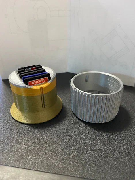 Khay đựng thẻ SD (SD Card Holder) dạng núm vặn volume - Image 1