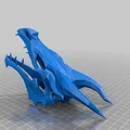 Mô hình đầu rồng Skyrim phong cách Lowpoly in 3D cực chất - Thumbnail 2