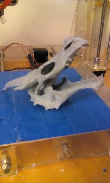 Mô hình đầu rồng Skyrim phong cách Lowpoly in 3D cực chất - Image 4