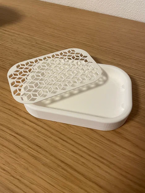 Khay đựng xà phòng 3D thông minh thiết kế tổ ong - Image 1