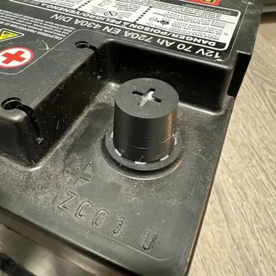 Nắp đậy cực bình ắc quy ô tô (Car battery pole cover) in 3D tiện lợi