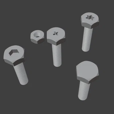 Bộ file in 3D bu lông và đai ốc M3x15mm đa năng cho dân kỹ thuật