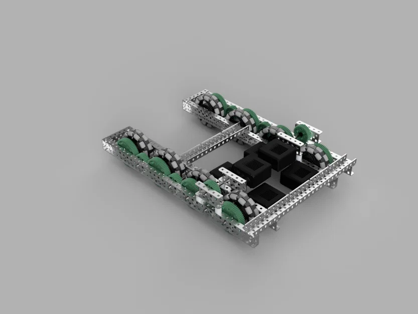 Thiết kế khung gầm robot VEX 6 động cơ (VEX V5 Chassis Layout) - Image 1