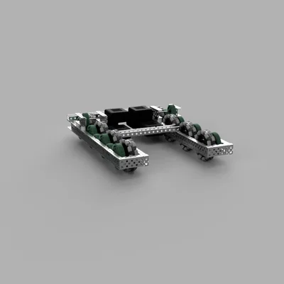 Thiết kế khung gầm robot VEX 6 động cơ (VEX V5 Chassis Layout)