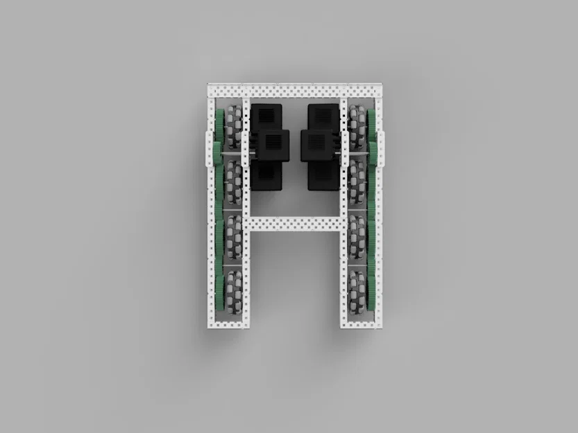 Thiết kế khung gầm robot VEX 6 động cơ (VEX V5 Chassis Layout) - Image 4