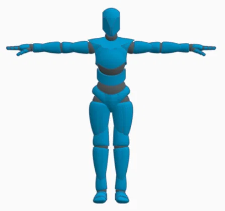 Mô hình nhân vật khớp nối linh hoạt (Male and Female Poseable Figure) - Image 1