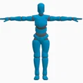 Mô hình nhân vật khớp nối linh hoạt (Male and Female Poseable Figure) - Thumbnail 1