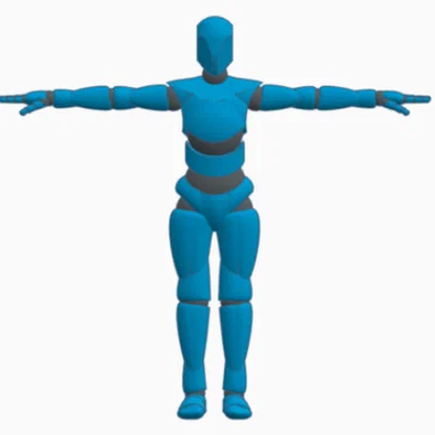 Mô hình nhân vật khớp nối linh hoạt (Male and Female Poseable Figure)