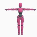 Mô hình nhân vật khớp nối linh hoạt (Male and Female Poseable Figure) - Thumbnail 2