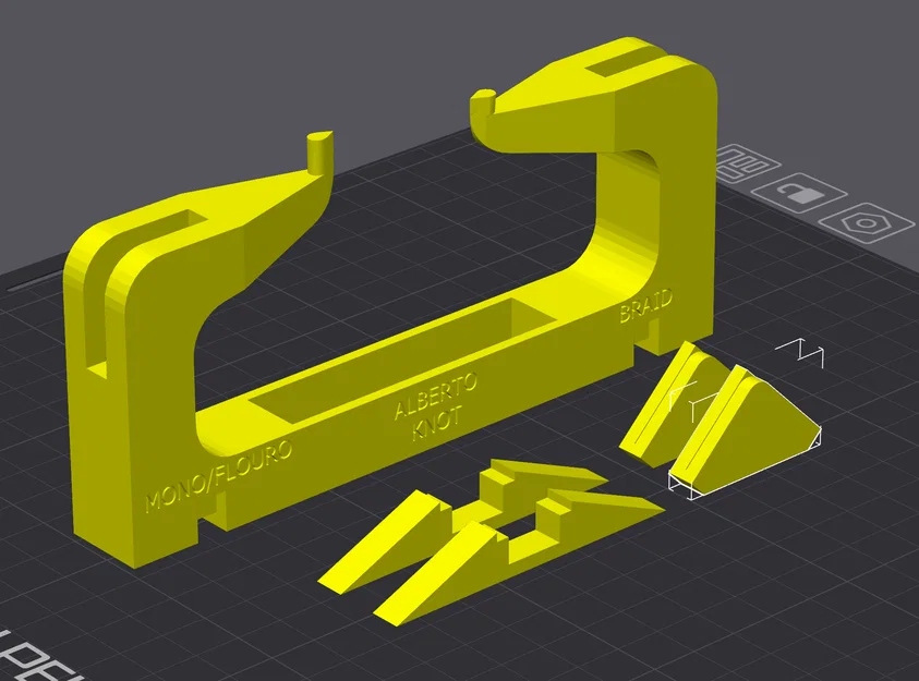 Nút Alberto – dụng cụ thắt nút câu cá có chân đỡ & insert góc TPU (bản cập nhật) - Image 1