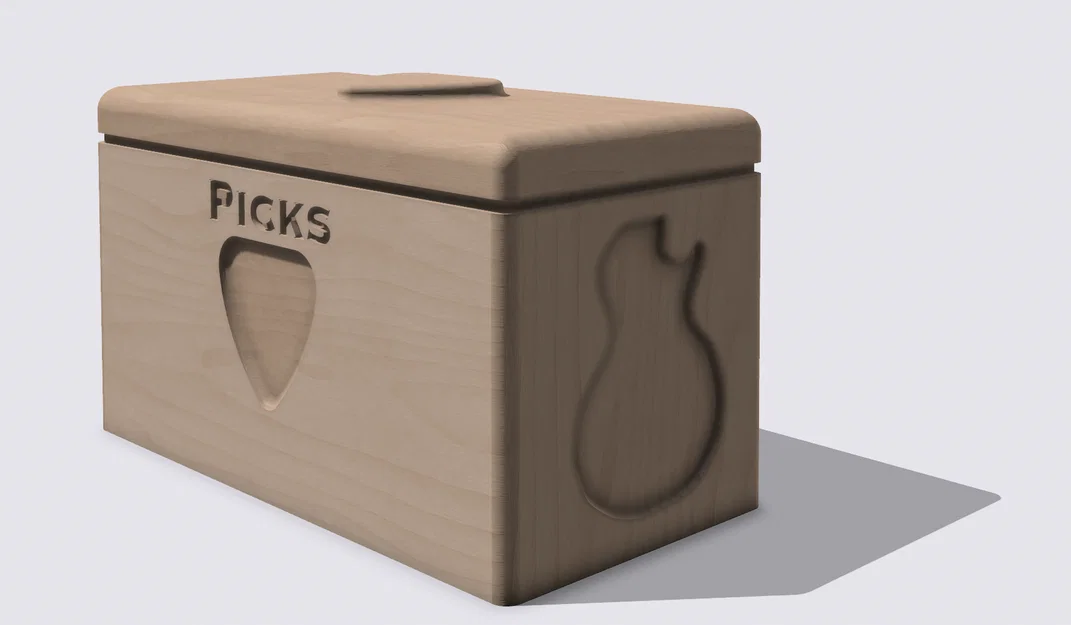 Hộp đựng Guitar Pick có nắp (Guitar Pick Storage Box) - Image 1