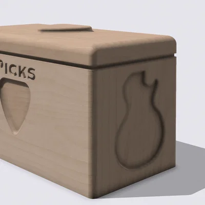 Hộp đựng Guitar Pick có nắp (Guitar Pick Storage Box)