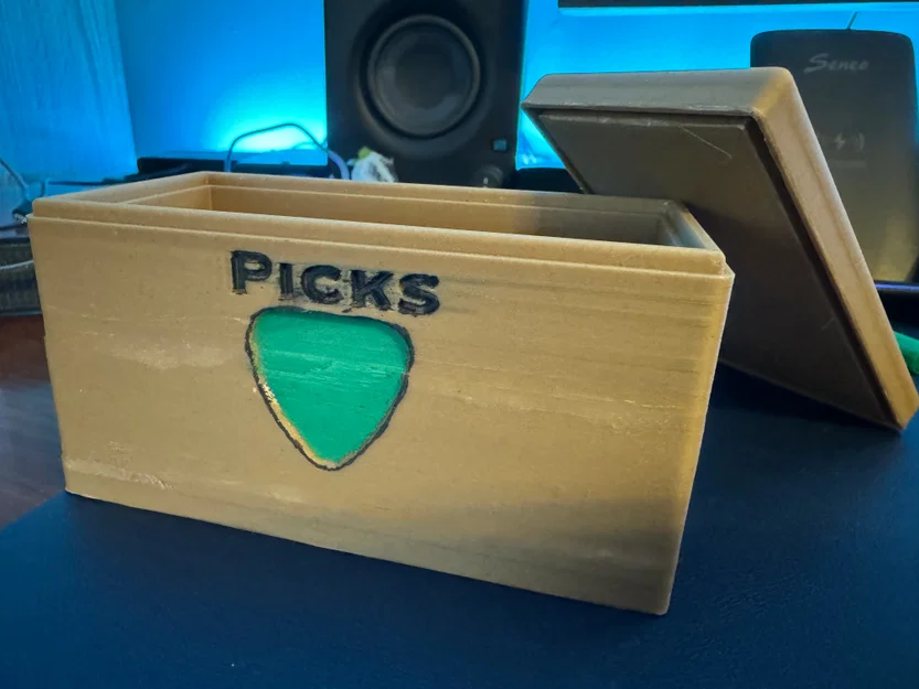Hộp đựng Guitar Pick có nắp (Guitar Pick Storage Box) - Image 2
