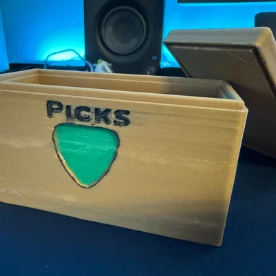 Hộp đựng Guitar Pick có nắp (Guitar Pick Storage Box)