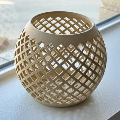 Giỏ trồng lan tròn (Orchid basket, round)