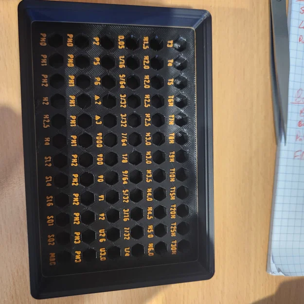Khay Gridfinity cho bit tua vít LTT (Gridfinity LTT screwdriver bit bin) - Image 2