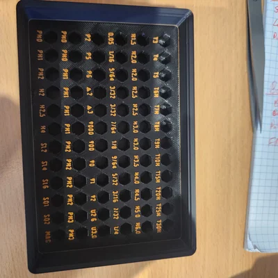 Khay Gridfinity cho bit tua vít LTT (Gridfinity LTT screwdriver bit bin)