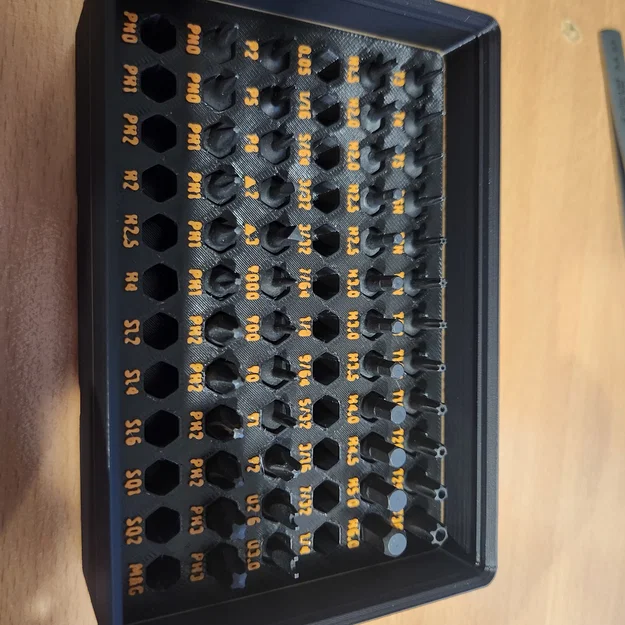 Khay Gridfinity cho bit tua vít LTT (Gridfinity LTT screwdriver bit bin) - Image 3