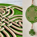 Trang trí Ireland Celtic Knot & Shamrock (cỏ 4 lá & 3 lá) - Thumbnail 1